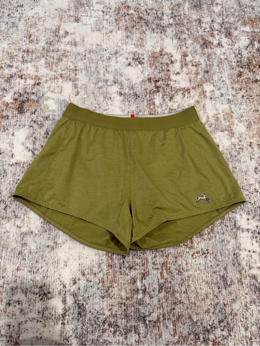 Tracksmith Session Shorts Olive Green Running Activewear | Women's S